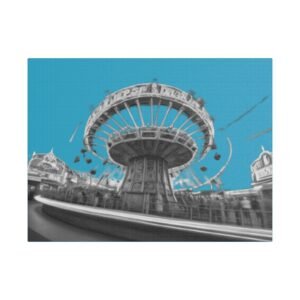 Fairground Fun Satin Canvas, Stretched