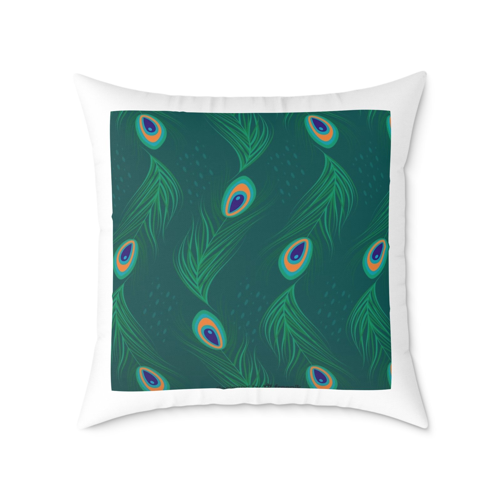 Pea cock Prin t Cushion G ift Square Poly Canvas Pillow Pea cock Prin t , G ift Cushion, Lounge Cushion, Bedroom Cushion, Cushion G ift , , - Image 17