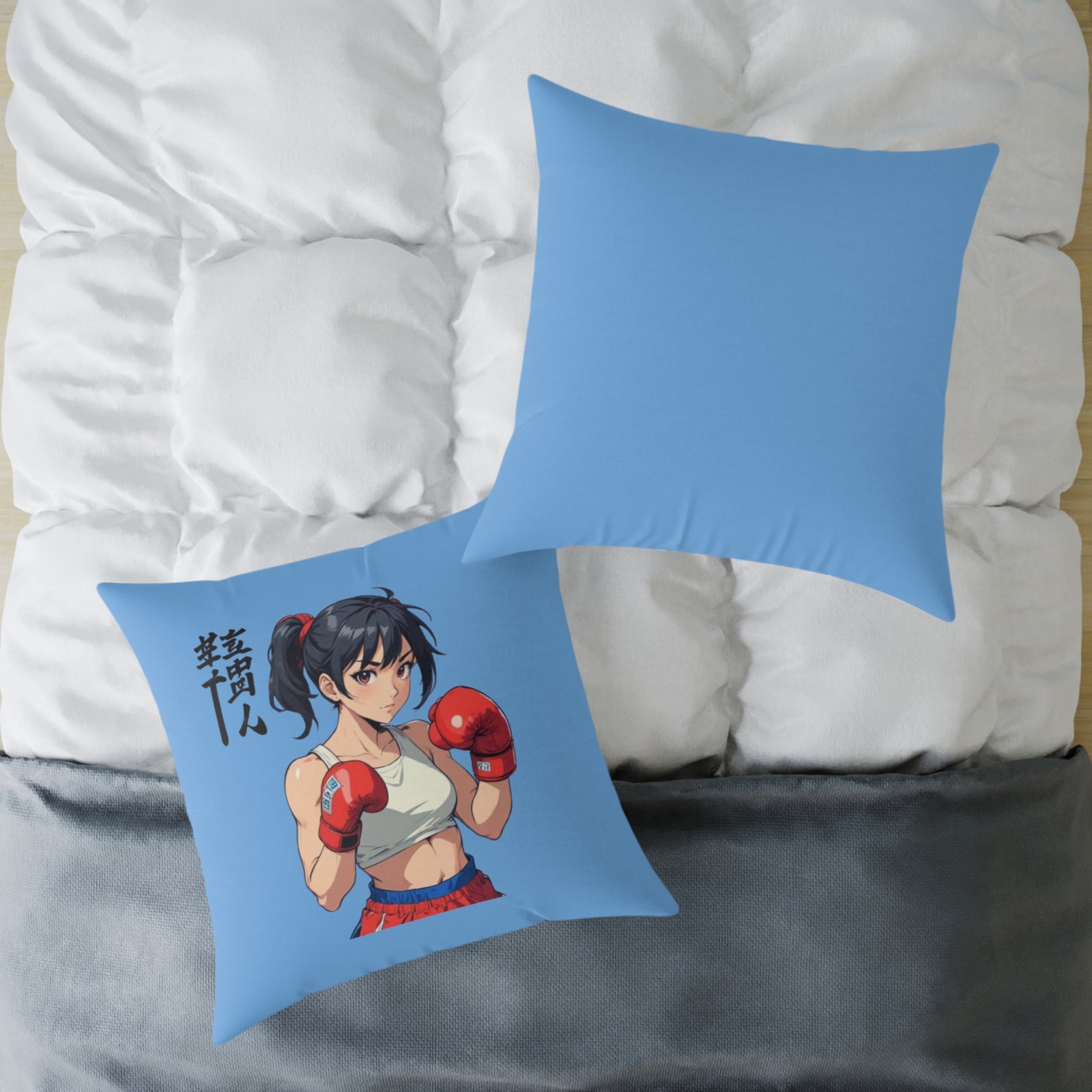 Boxing Square Poly Canvas Pillow - Image 20