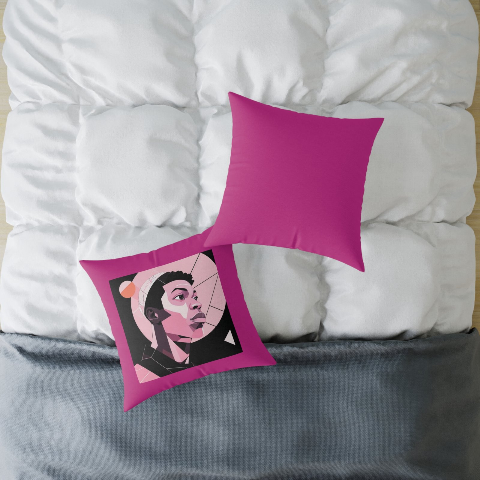 Abstract Square Poly Canvas Pillow - Image 12