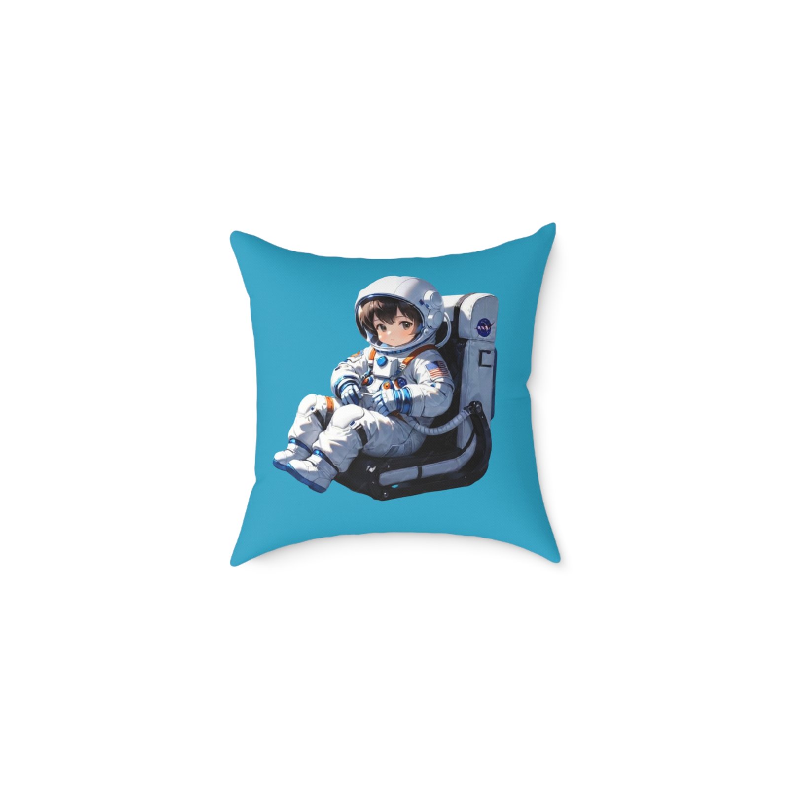 Astronaut Square Poly Canvas Pillow