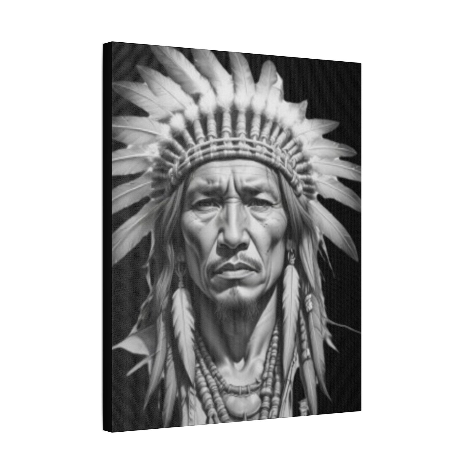 Apache Satin Canvas, Stretched - Image 14