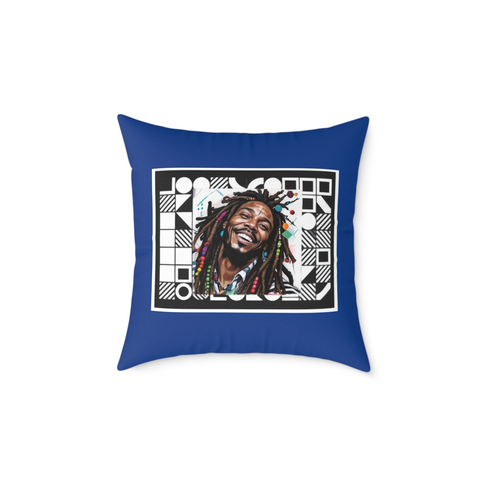 Rastafarian Square Poly Canvas Pillow - Image 9