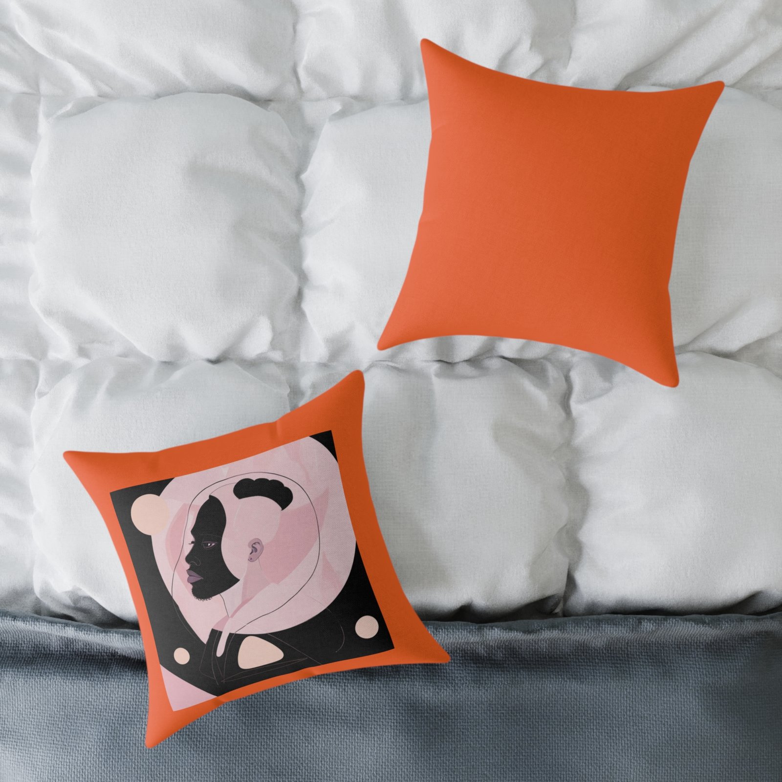 Abstract Square Poly Canvas Pillow - Image 8