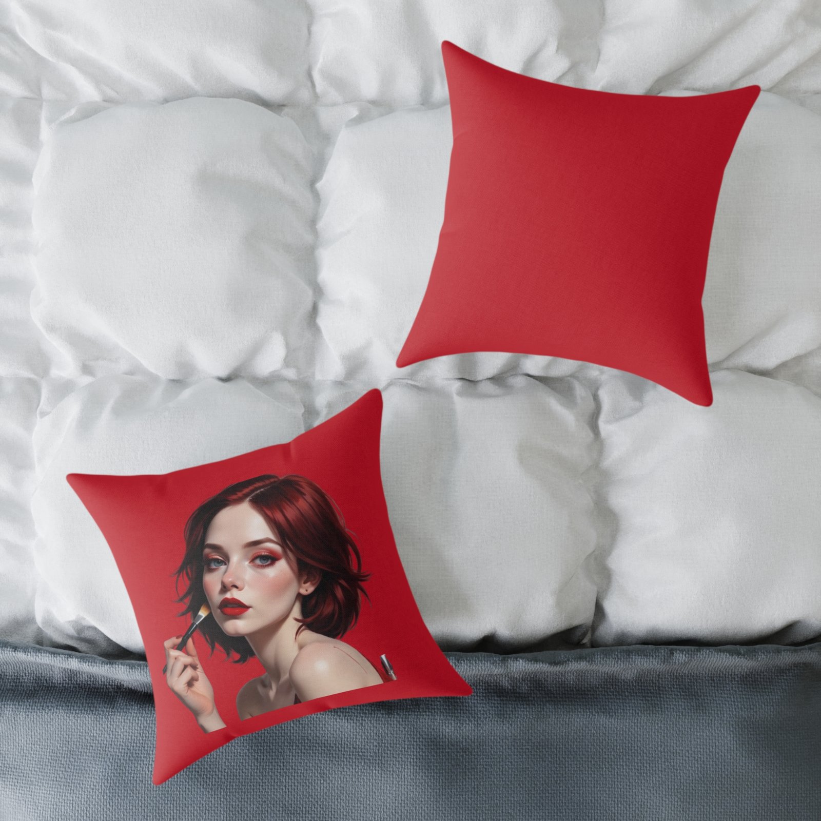 Oh Really Square Poly Canvas Pillow - Image 8