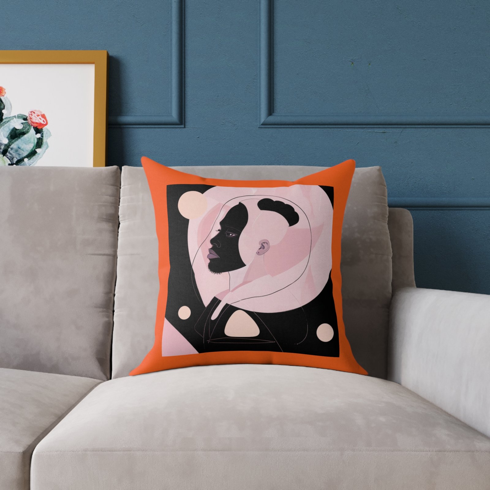 Abstract Square Poly Canvas Pillow - Image 7