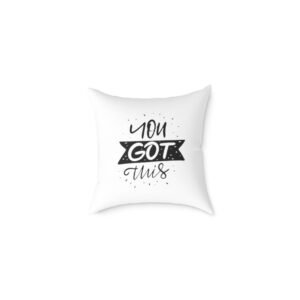 Positivity Self Help Square Poly Canvas Pillow