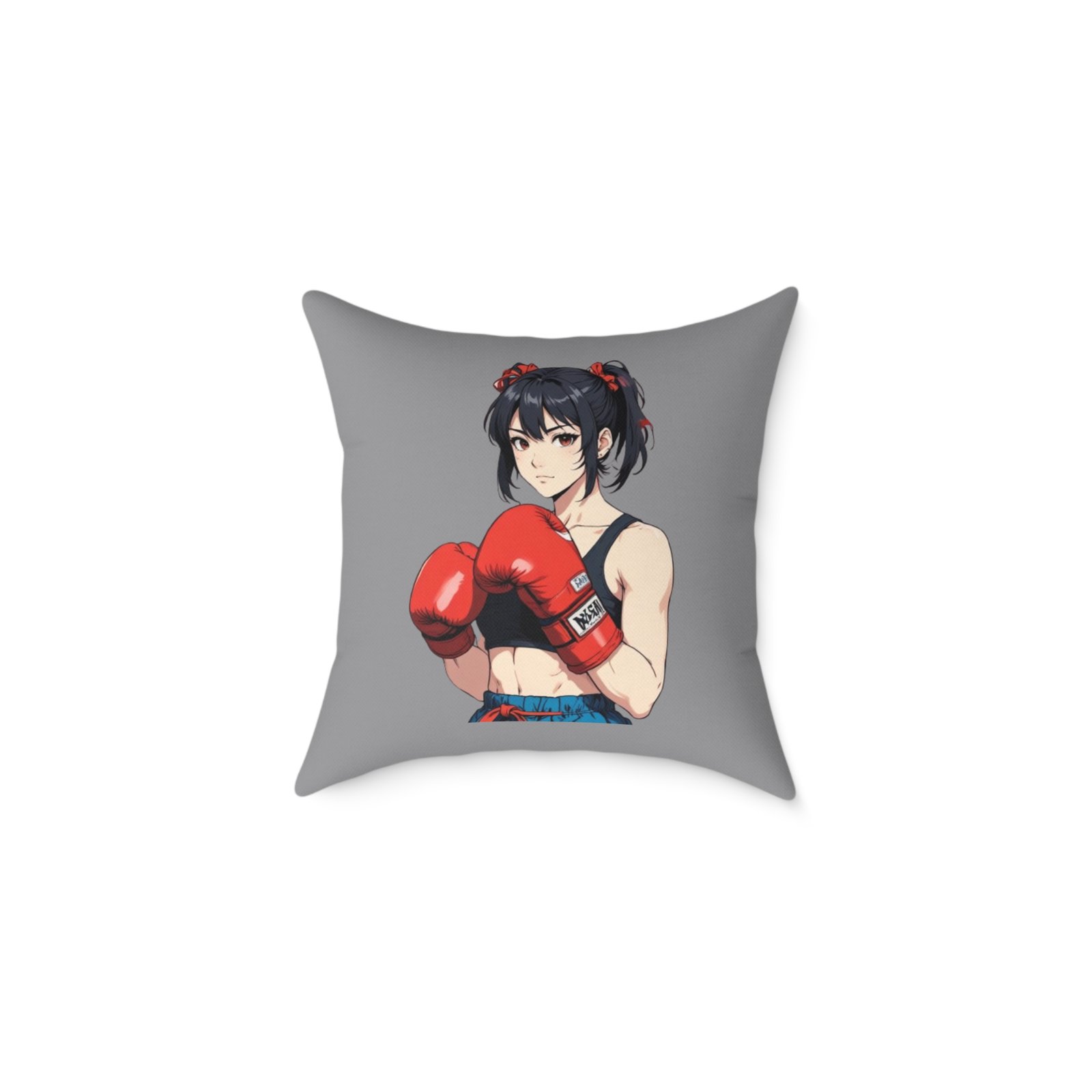 Boxing Square Poly Canvas Pillow - Image 5
