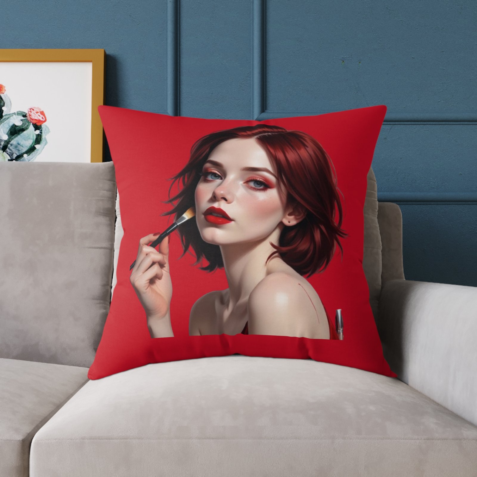 Oh Really Square Poly Canvas Pillow - Image 19