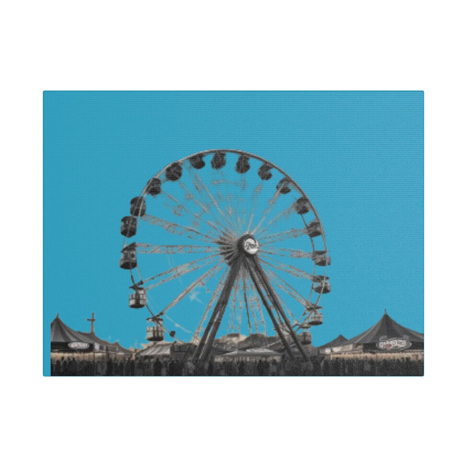 Fairground Fun Satin Canvas, Stretched