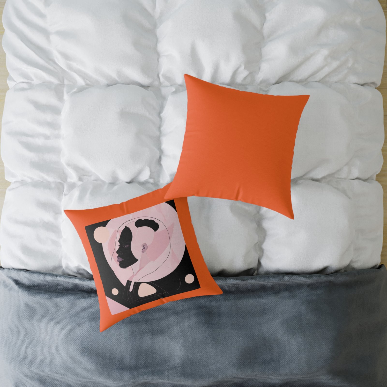 Abstract Square Poly Canvas Pillow - Image 12