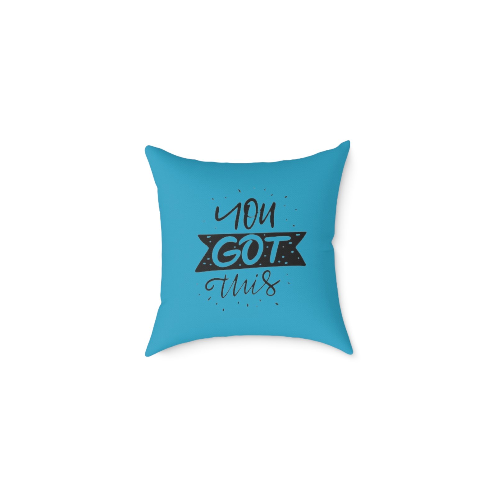 Positivity Self Help Square Poly Canvas Pillow