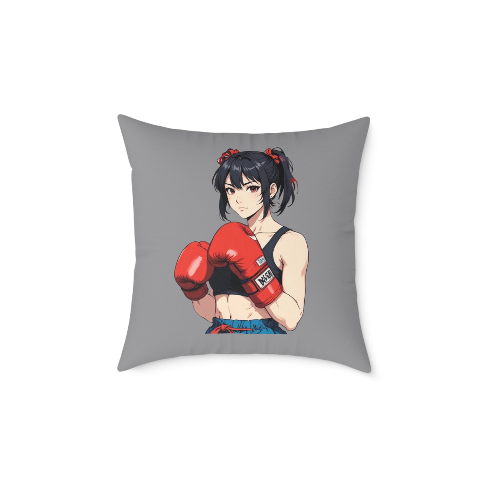 Boxing Square Poly Canvas Pillow - Image 9