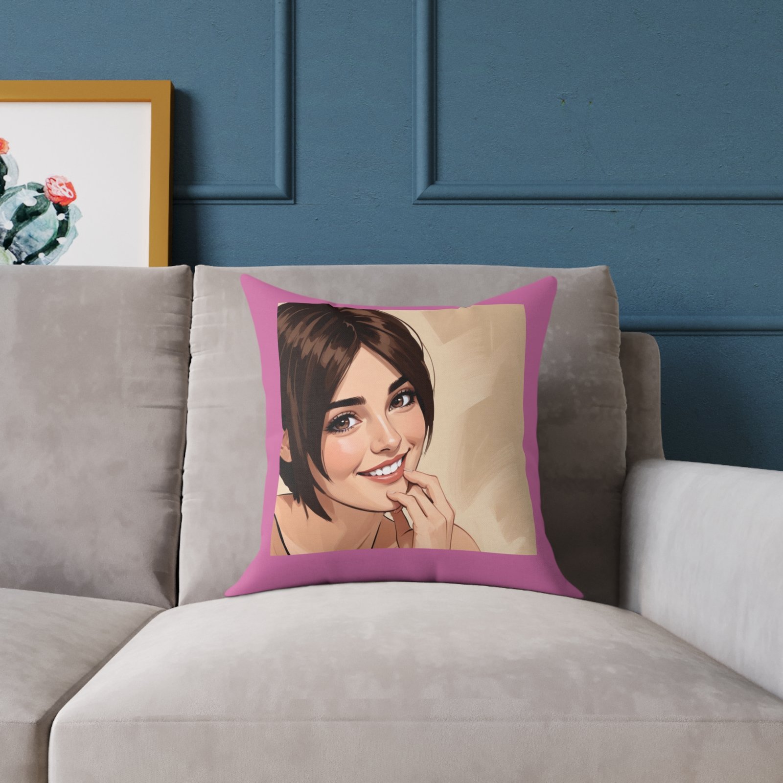 Ponder Square Poly Canvas Pillow - Image 3