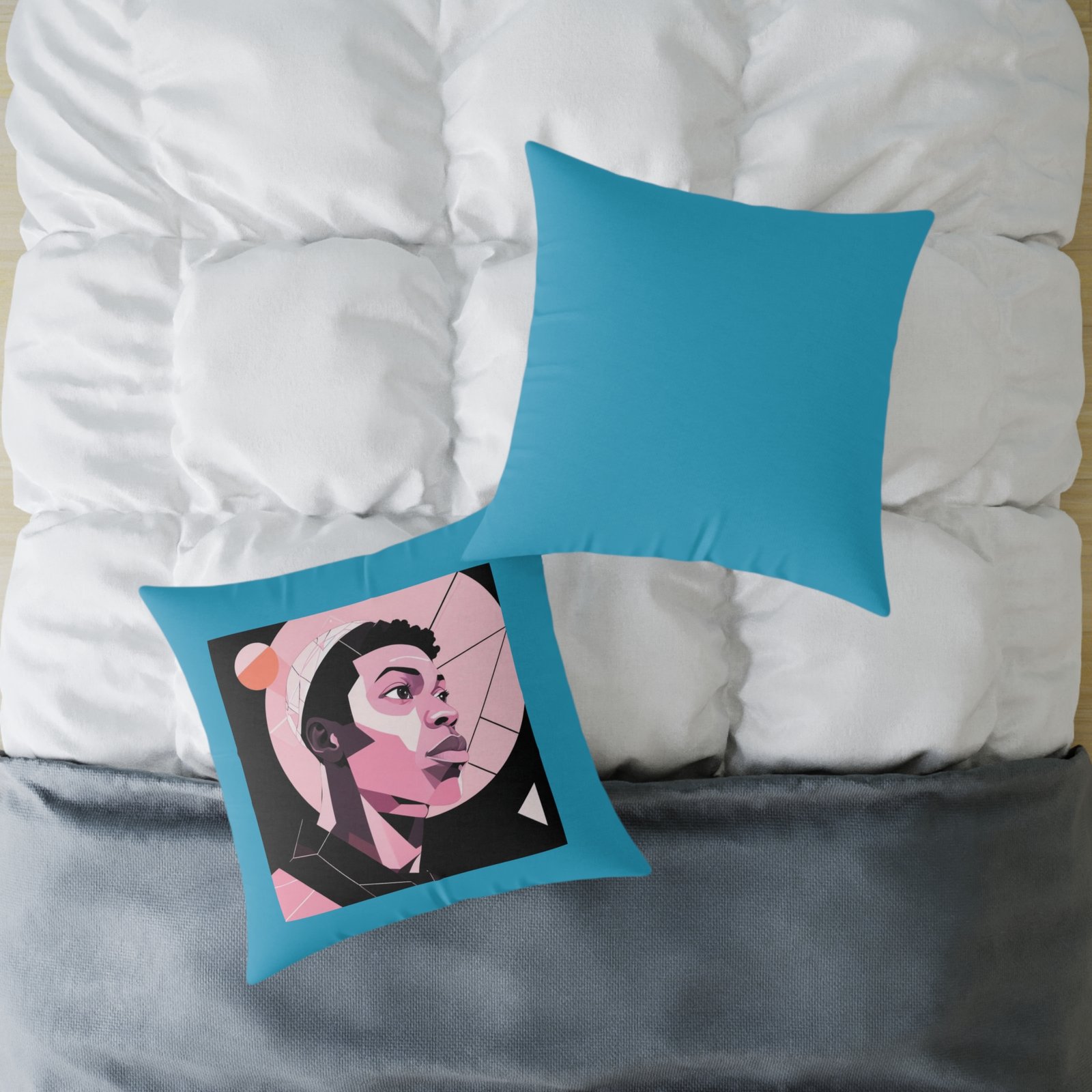 Abstract Square Poly Canvas Pillow - Image 16