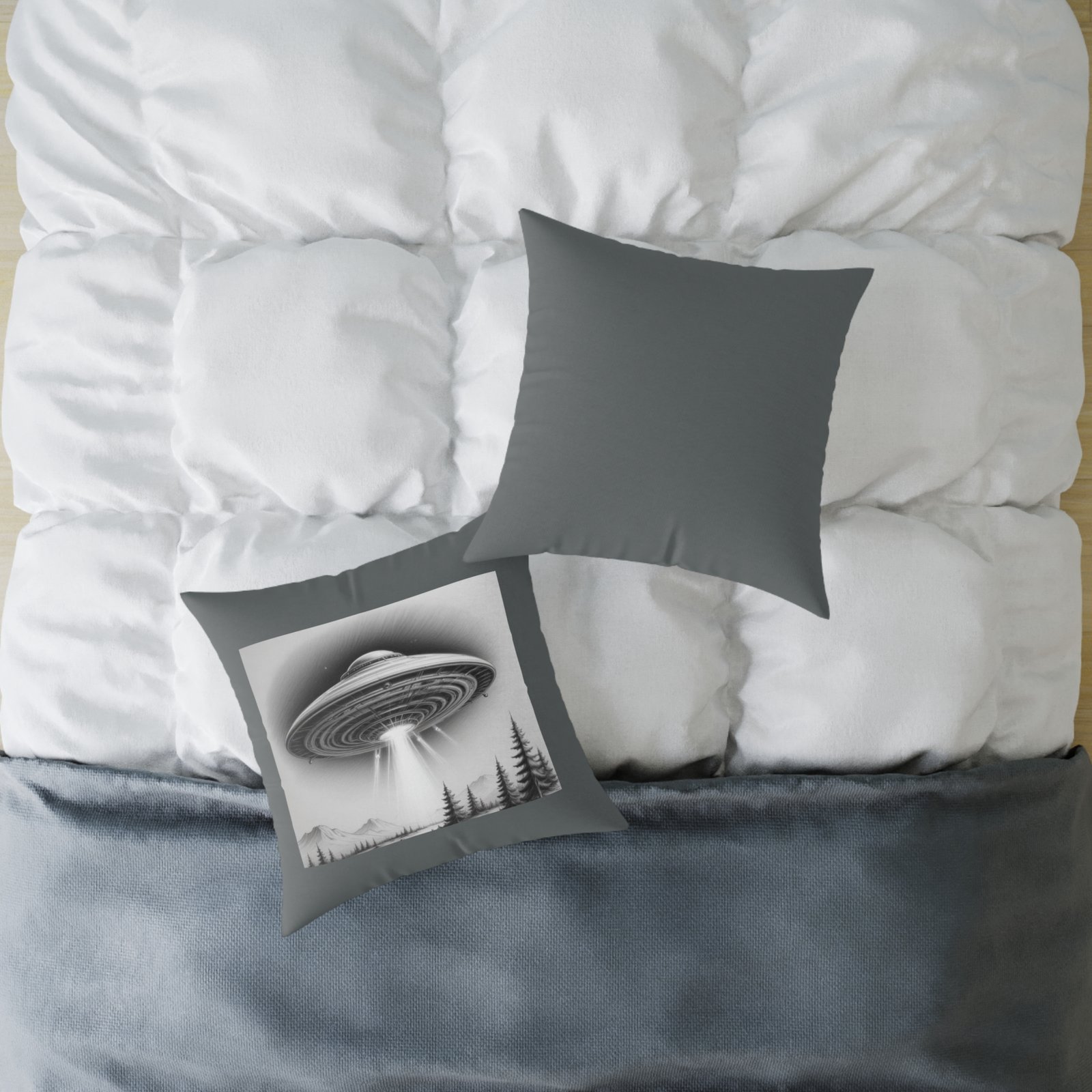 Ufo Square Poly Canvas Pillow - Image 12