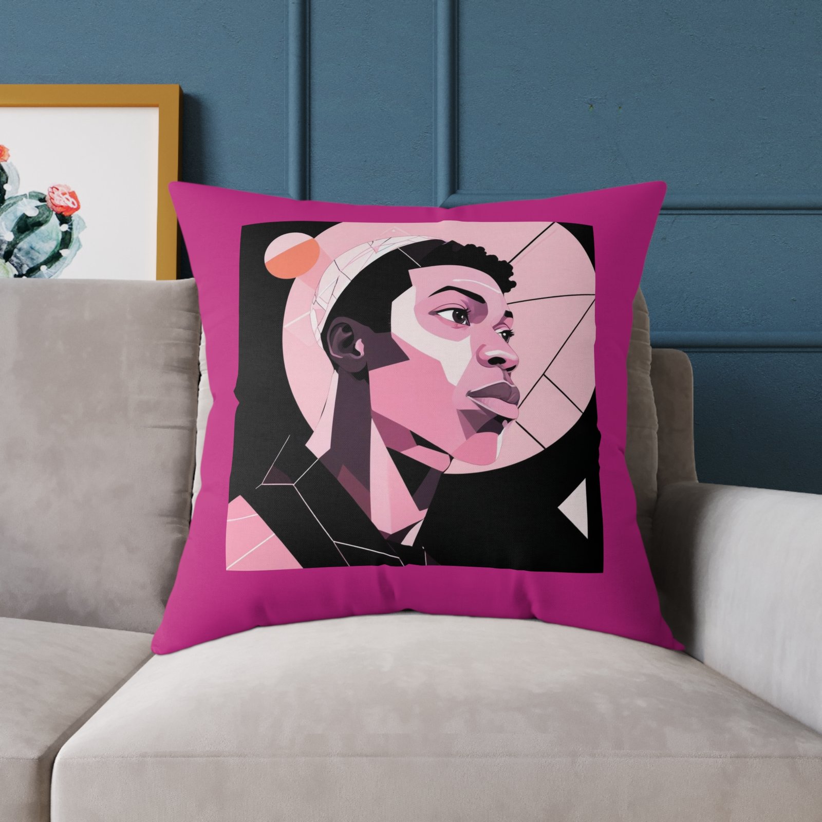 Abstract Square Poly Canvas Pillow - Image 19