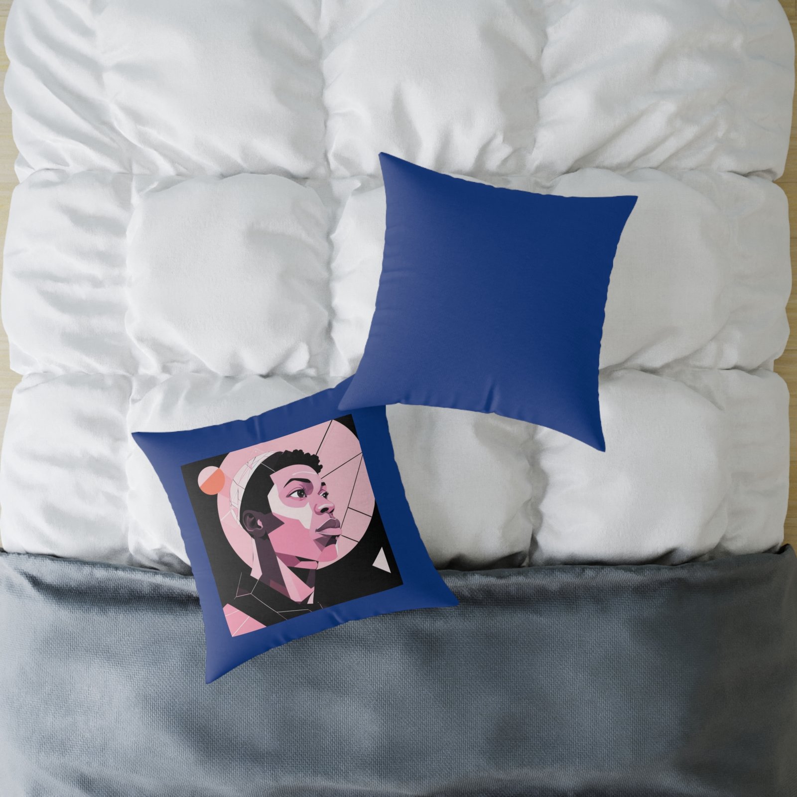 Abstract Square Poly Canvas Pillow - Image 12
