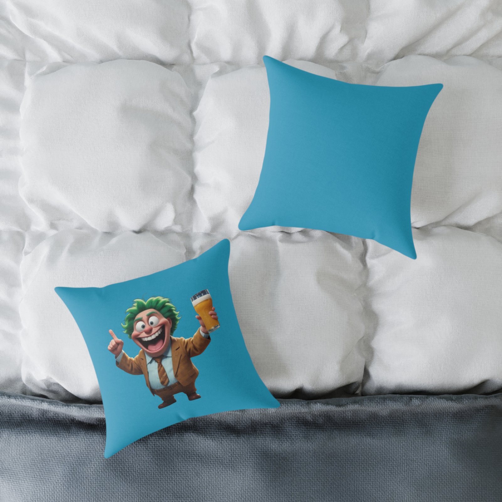 Best Dad Square Poly Canvas Pillow - Image 4