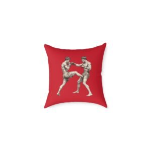 Kickboxing Square Poly Canvas Pillow