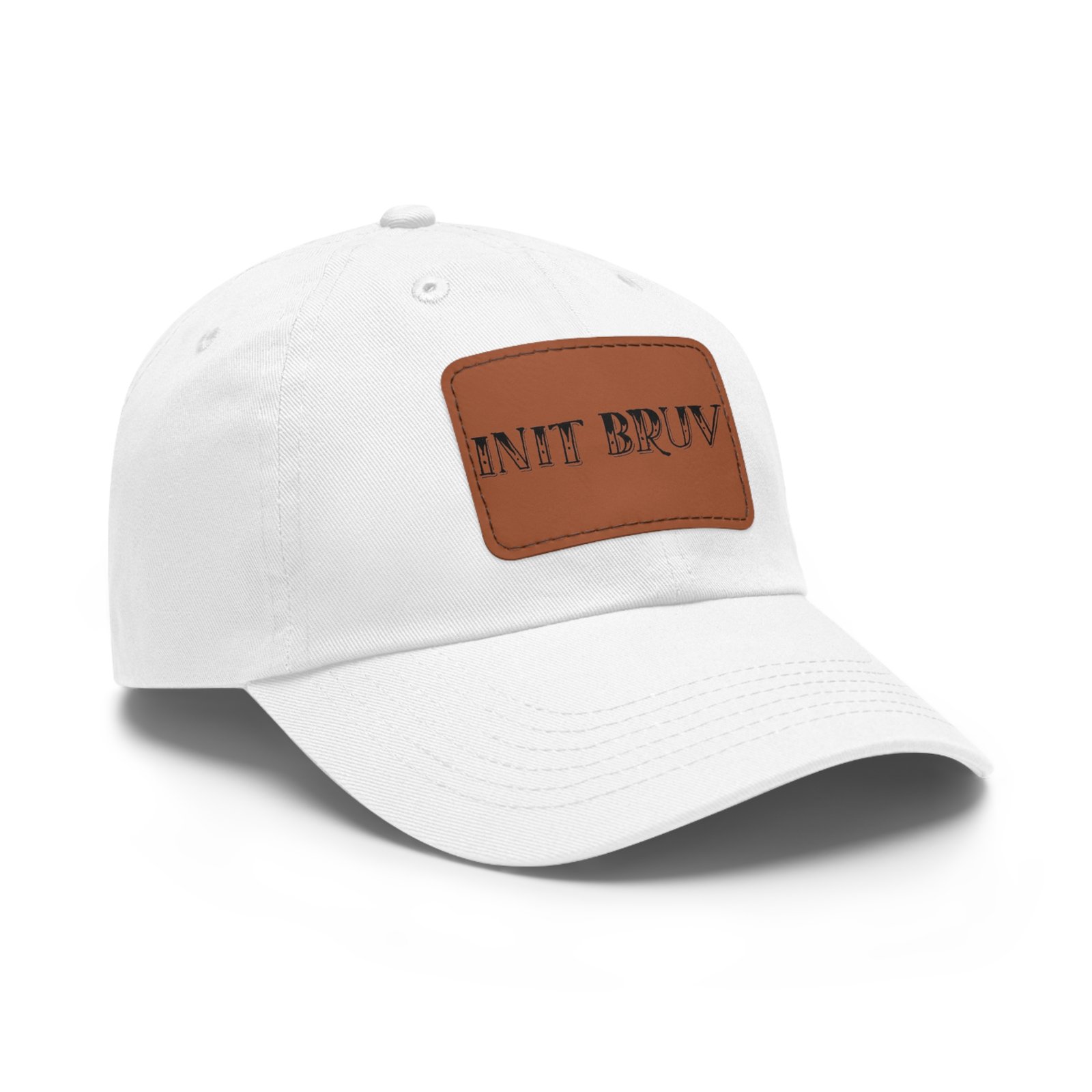 In it Bruv Dad Hat with Leather Patch (Rectangle) - Image 2