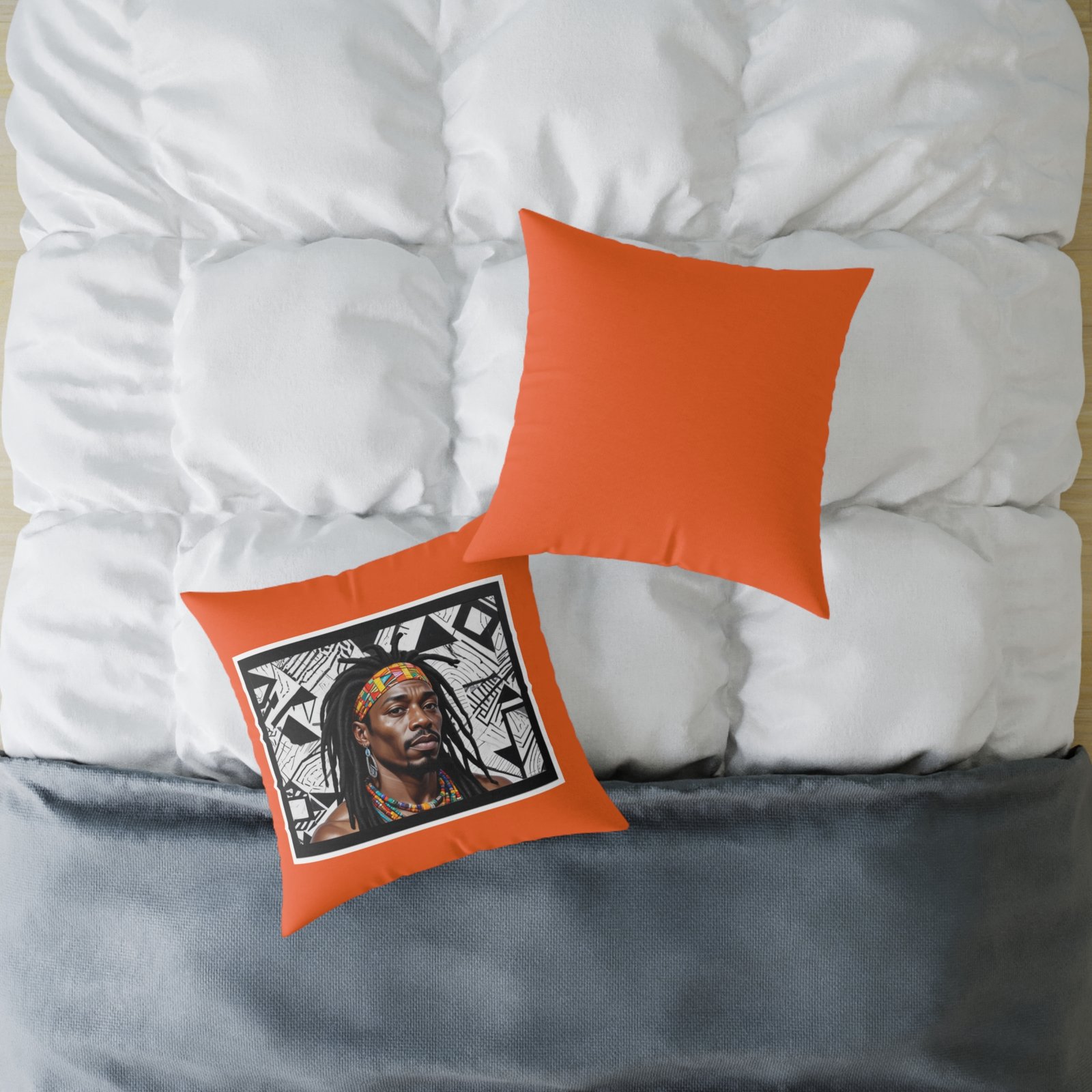 Rastafarian Square Poly Canvas Pillow - Image 12