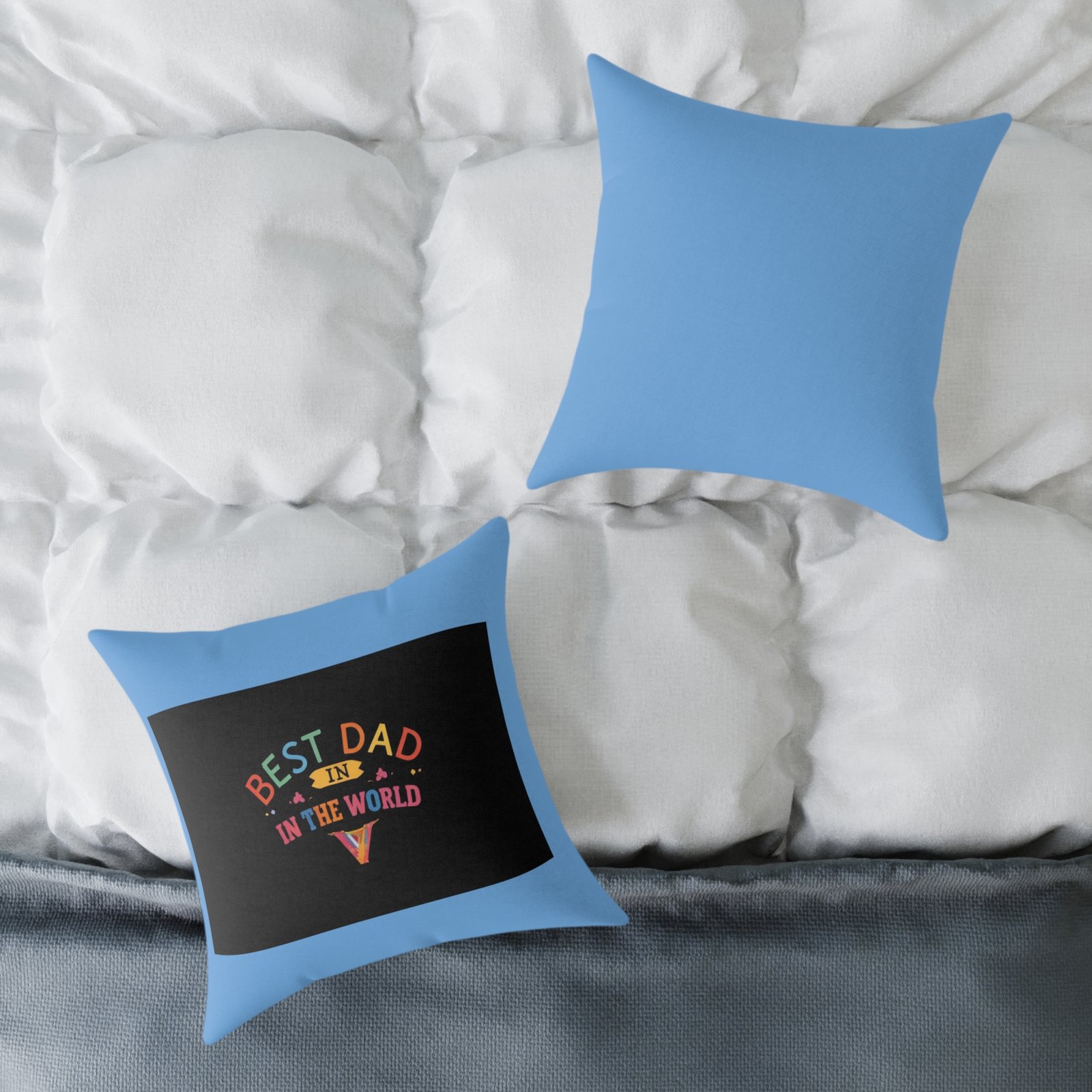 Best Dad Square Poly Canvas Pillow - Image 8