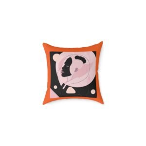 Abstract Square Poly Canvas Pillow