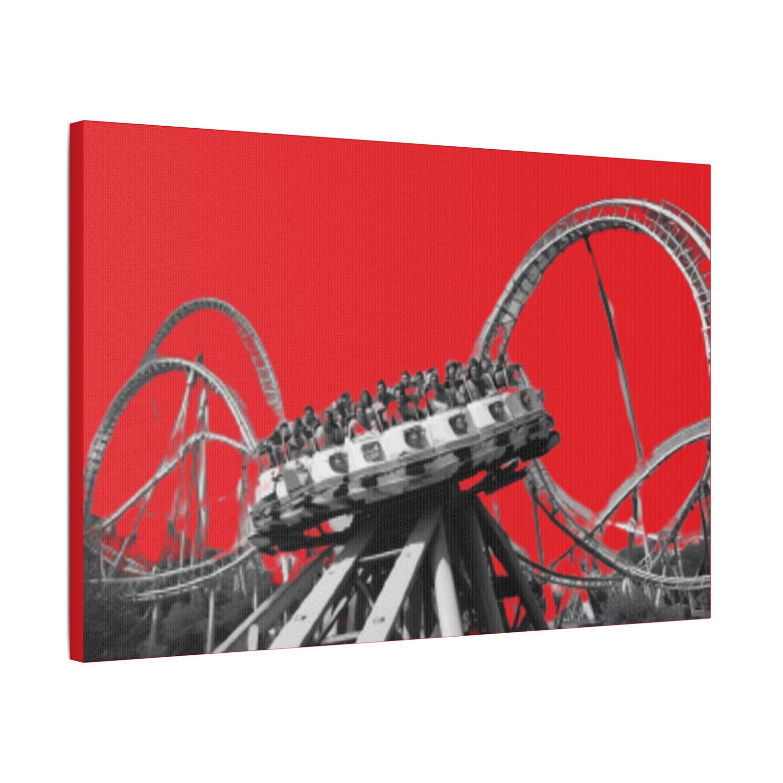 Fairground Fun Satin Canvas, Stretched - Image 14