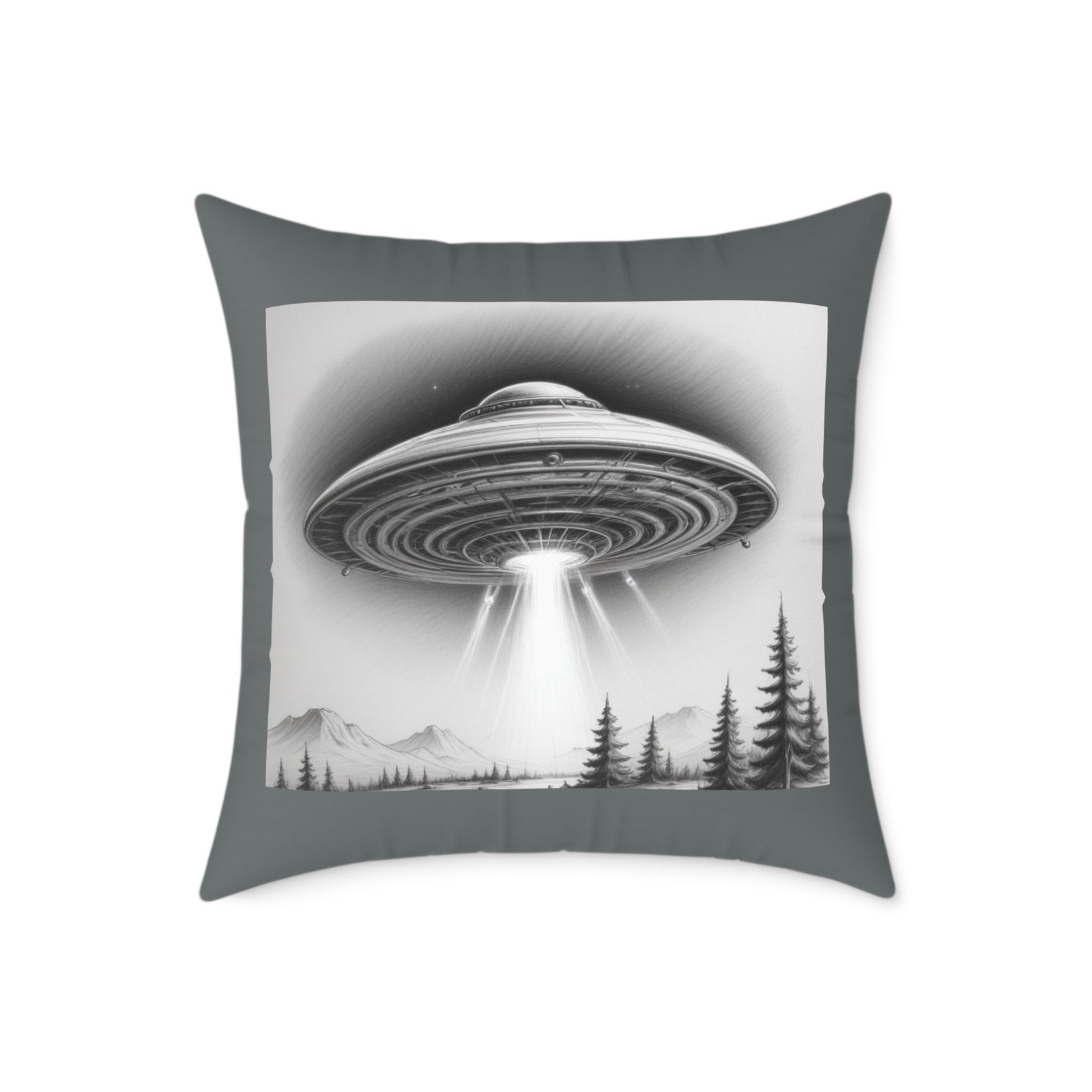 Ufo Square Poly Canvas Pillow - Image 13