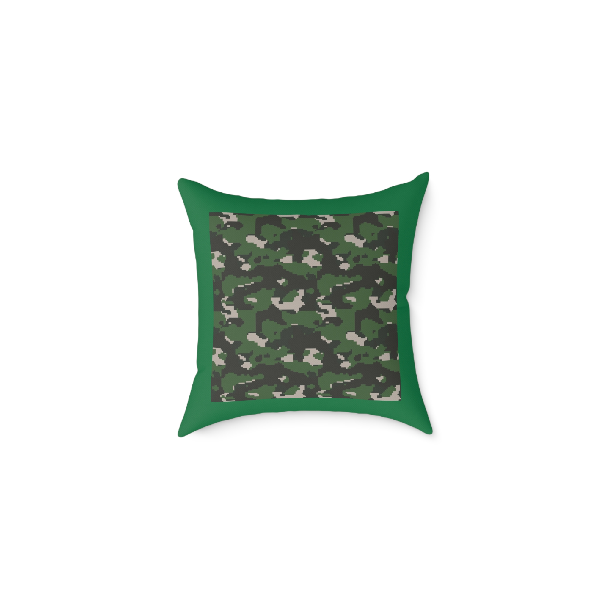 Army Square Poly Canvas Pillow