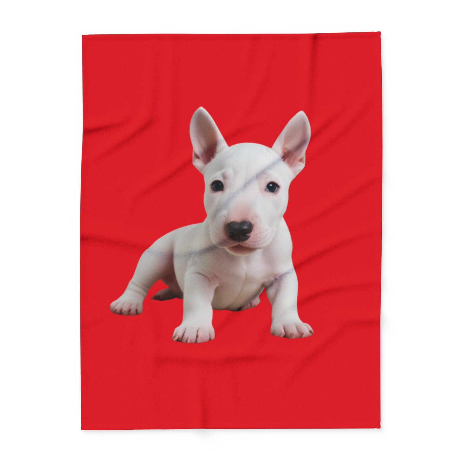 English Bull Terrier Puppy Arctic Fleece Blanket - Image 9