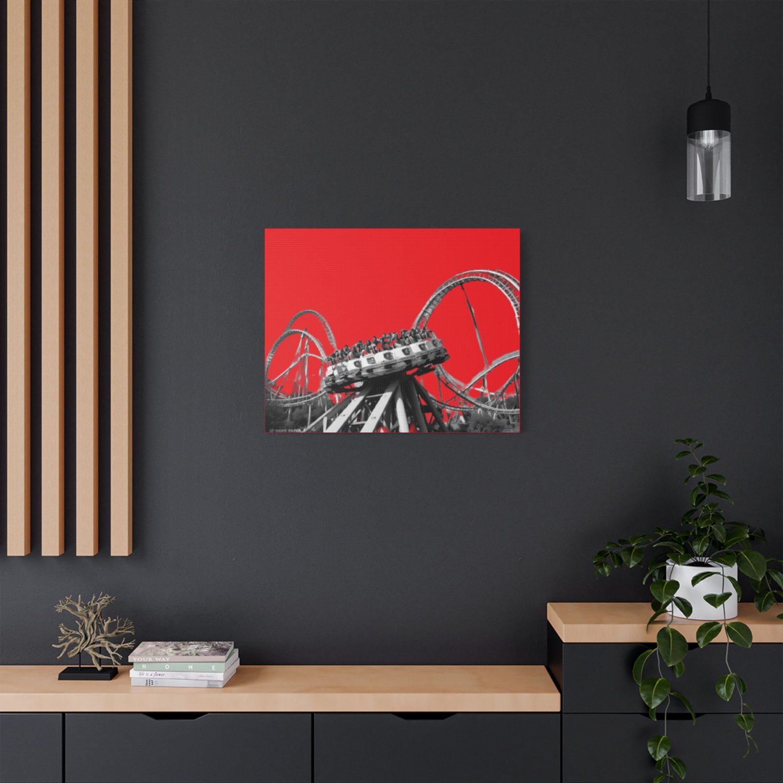 Fairground Fun Satin Canvas, Stretched - Image 12