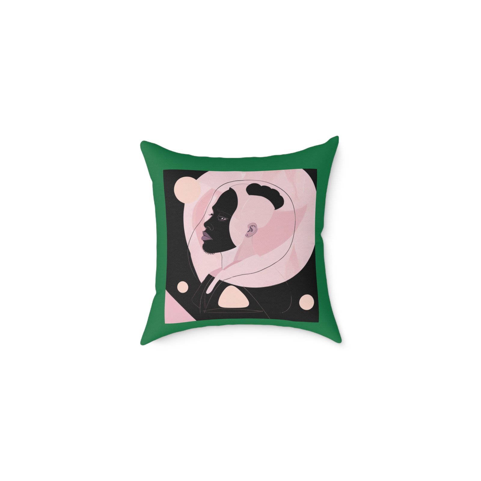 Abstract Square Poly Canvas Pillow