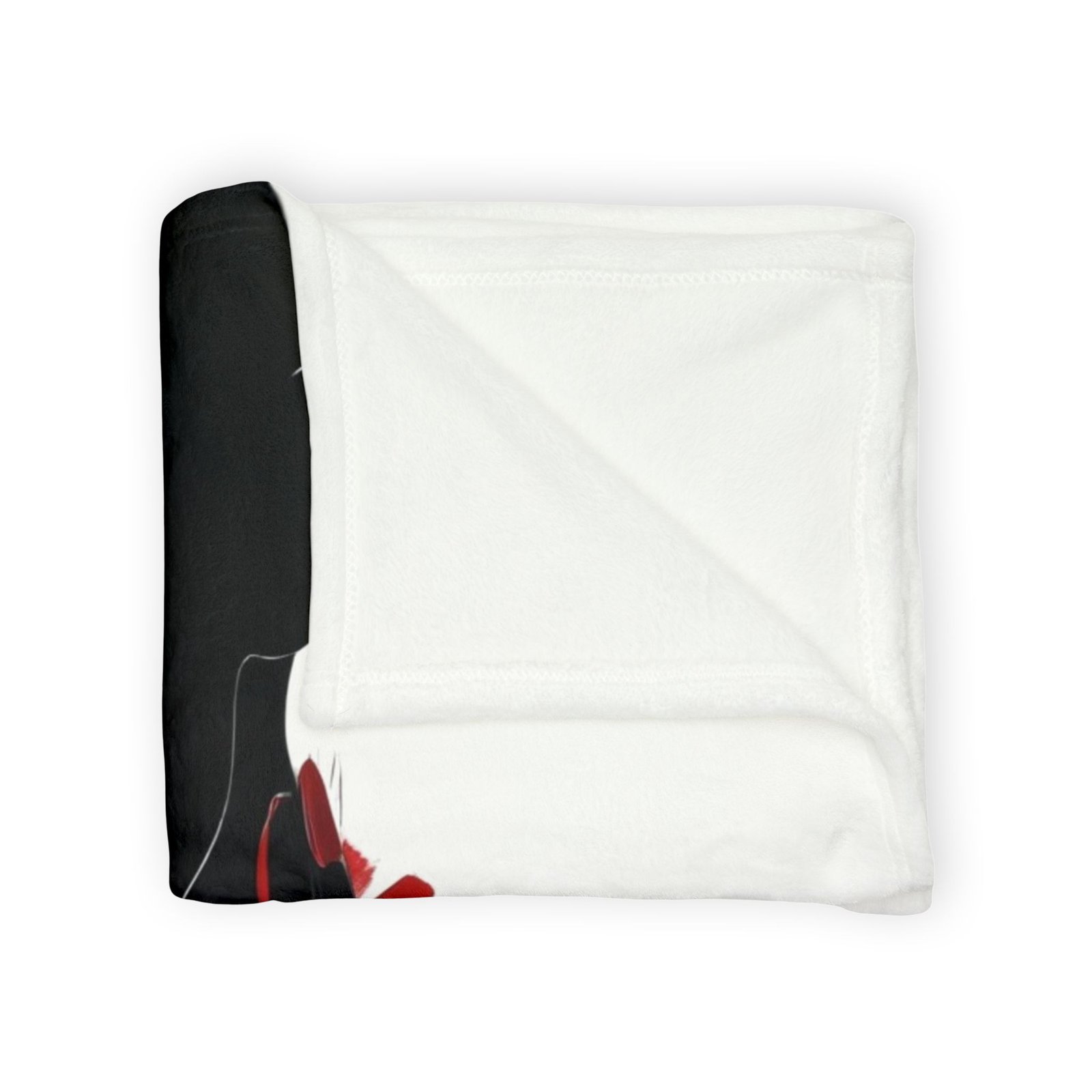 Black And White Soft Polyester Blanket - Image 3