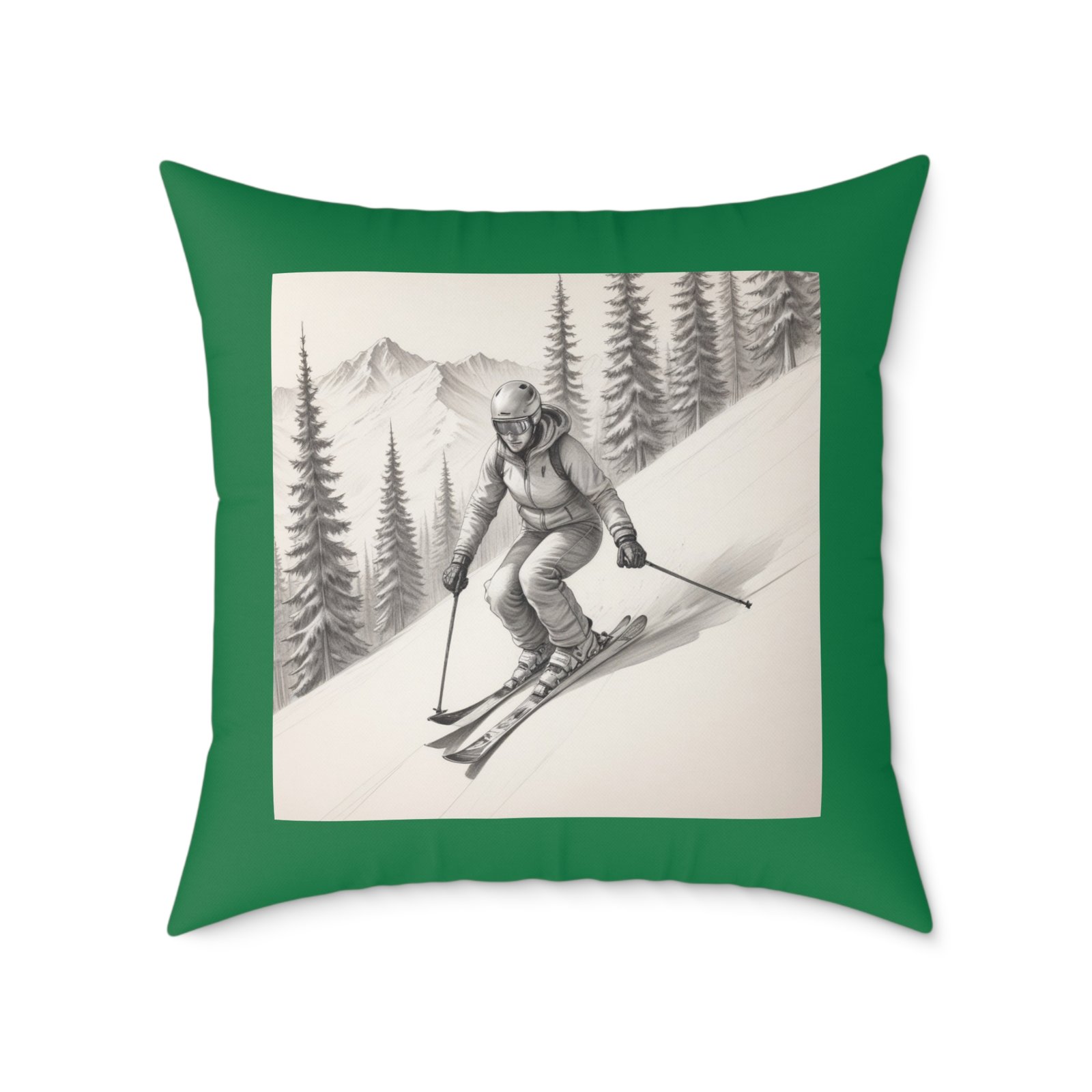 Golfing Square Poly Canvas Pillow - Image 17