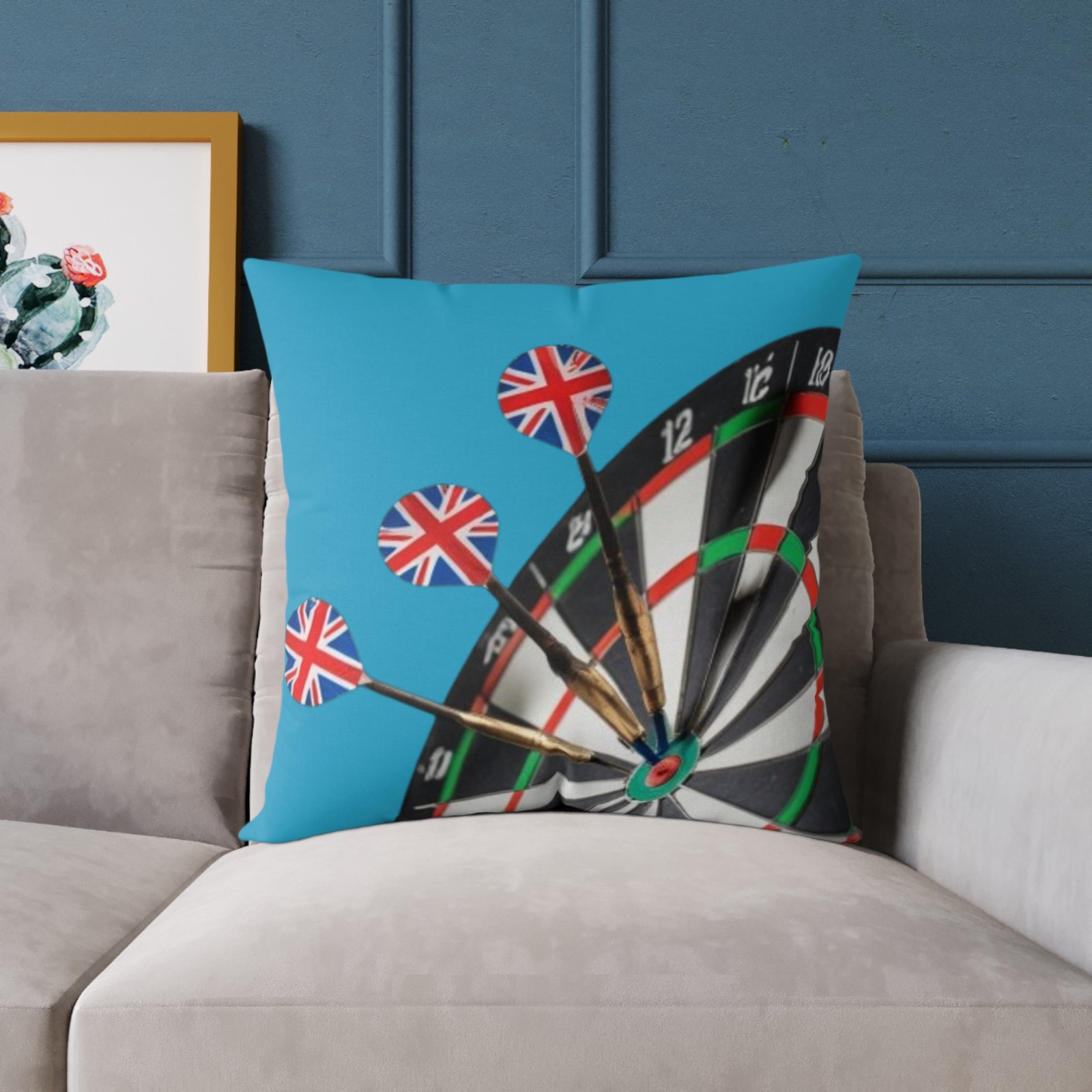 Darts Design Square Poly Canvas Pillow - Image 15
