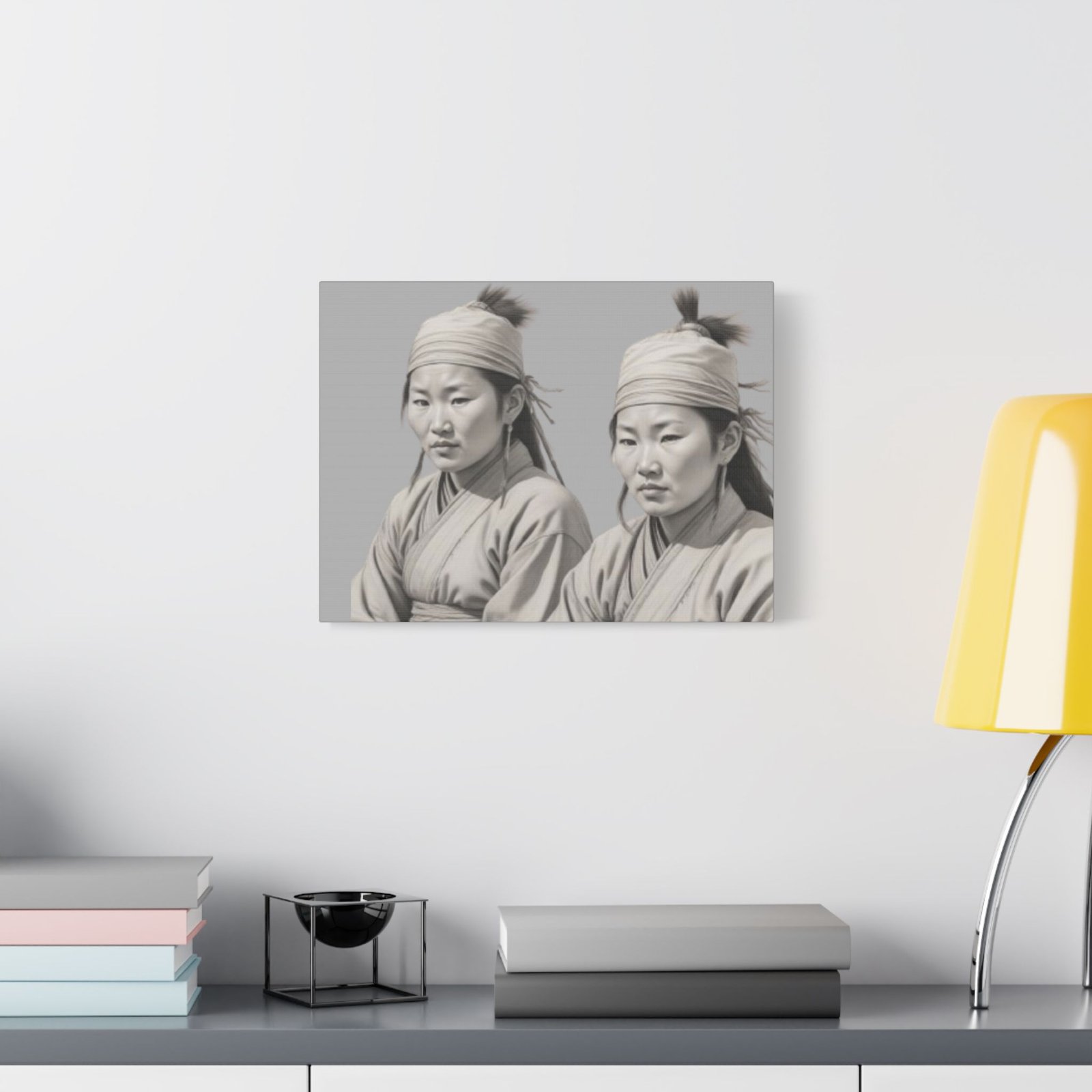 Geisha Girl Satin Canvas, Stretched - Image 3