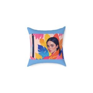 Pretty Square Poly Canvas Pillow