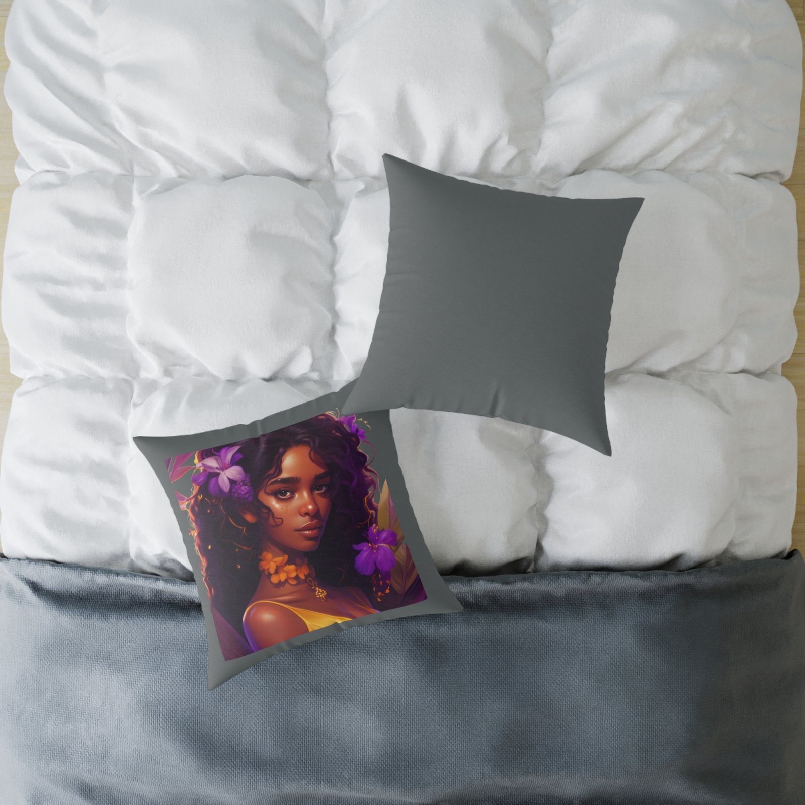 Charming Square Poly Canvas Pillow - Image 12