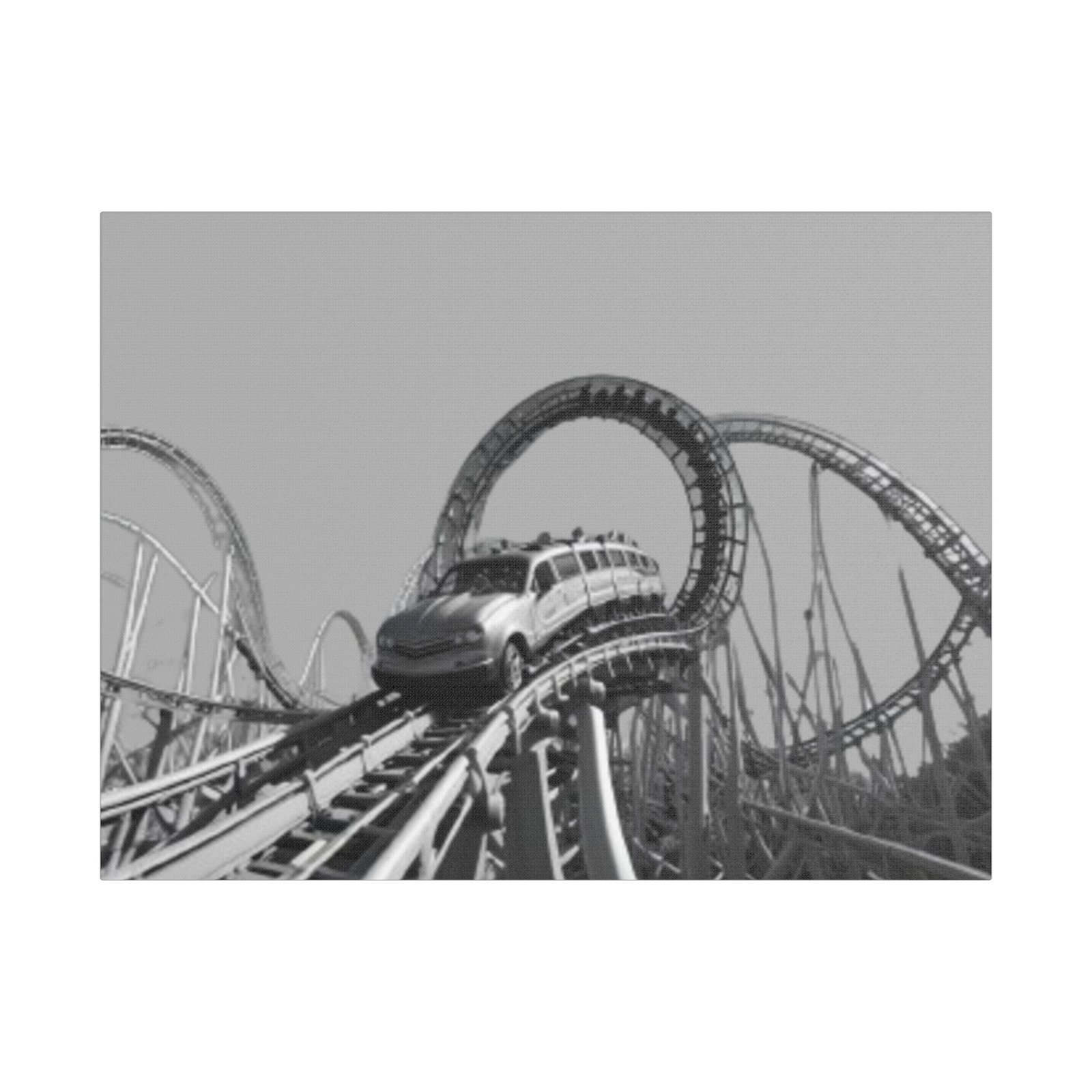 Fairground Fun Satin Canvas, Stretched - Image 5