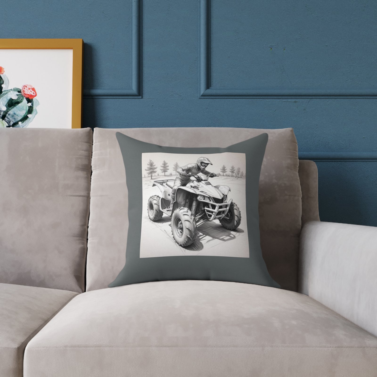 Quad Square Poly Canvas Pillow - Image 3