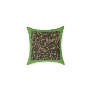 Army Square Poly Canvas Pillow
