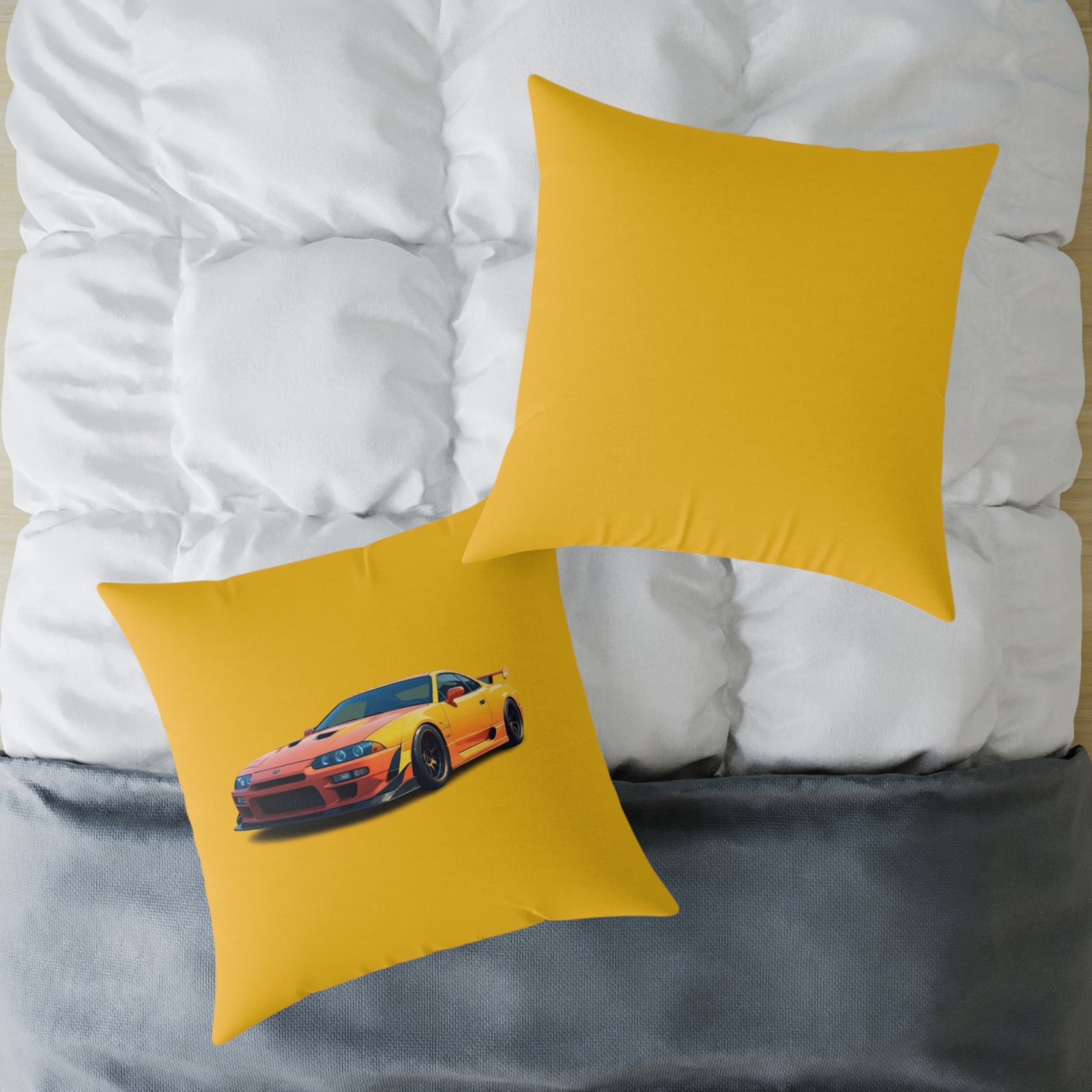 Fast Car Design Square Poly Canvas Pillow - Image 20