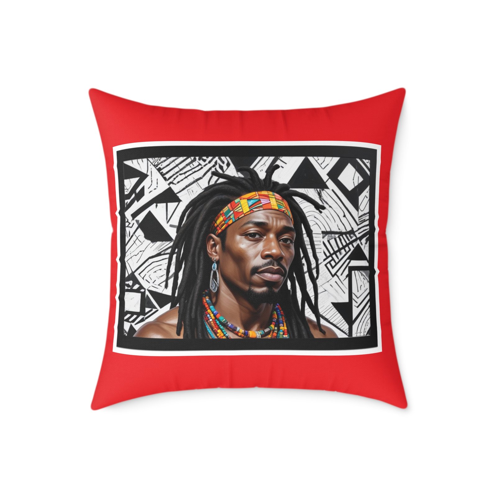 Rastafarian Square Poly Canvas Pillow - Image 13