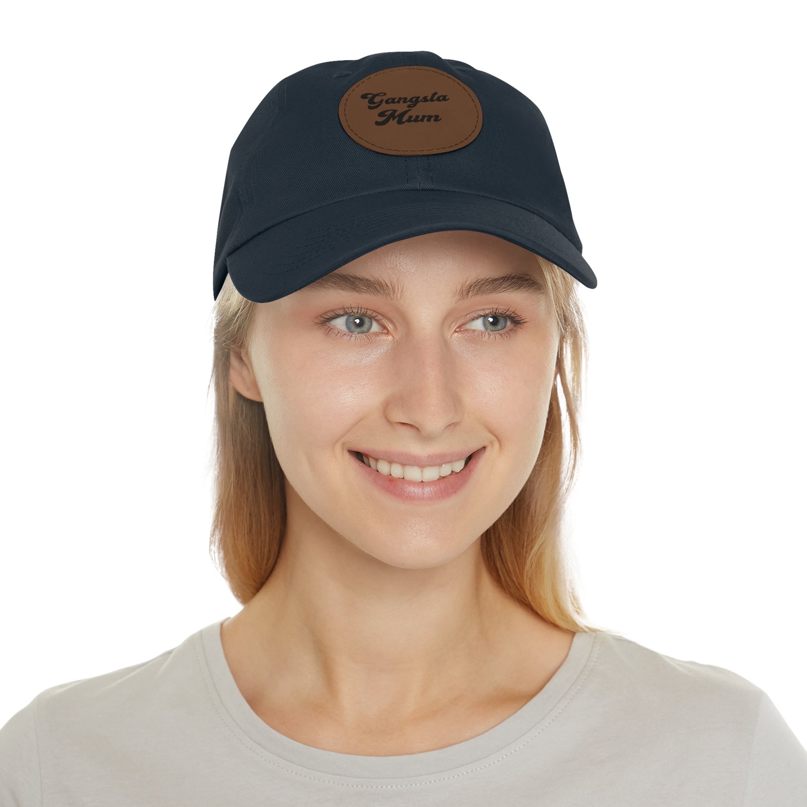Gangster Momma Hat with Leather Patch (Round) - Image 32