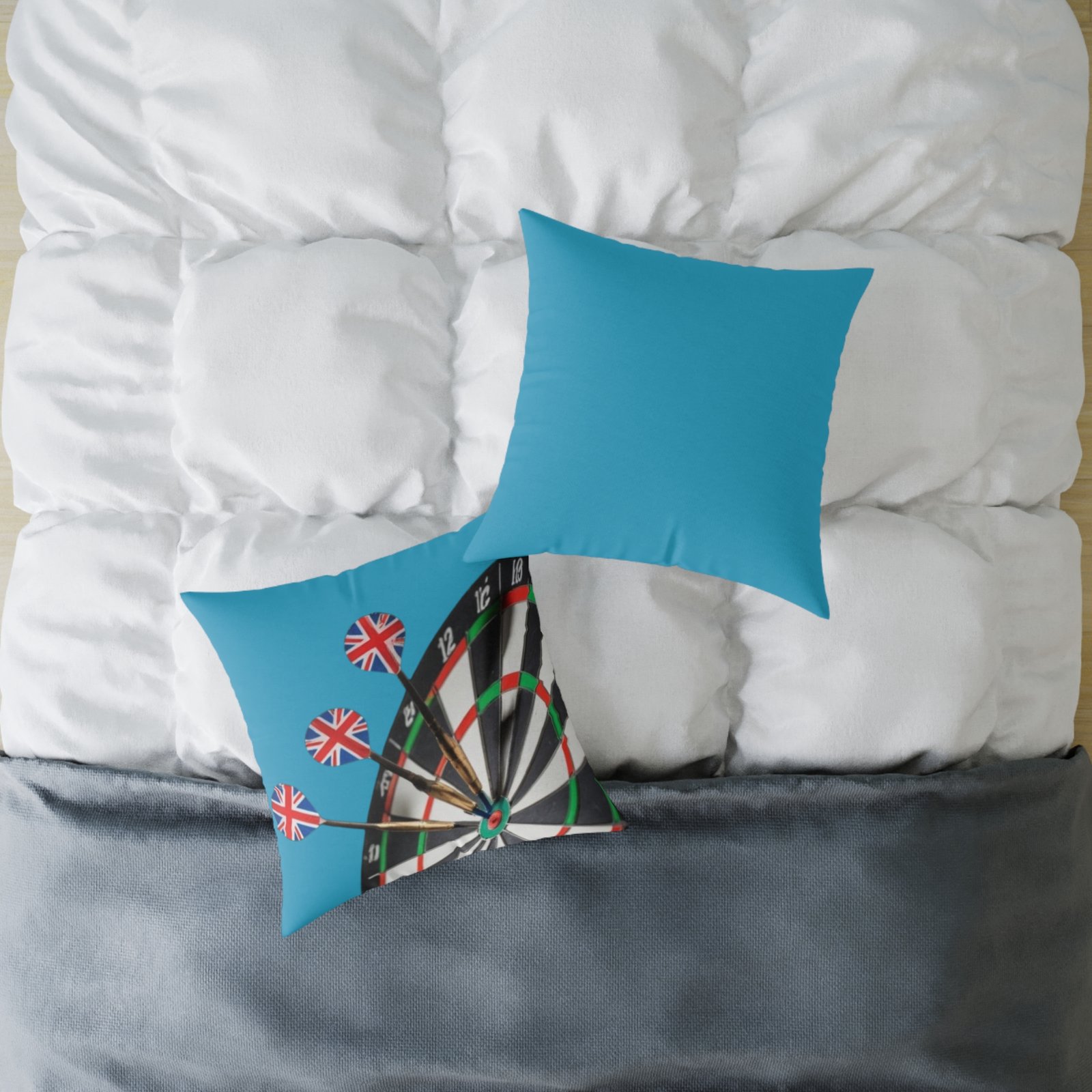 Darts Design Square Poly Canvas Pillow - Image 12