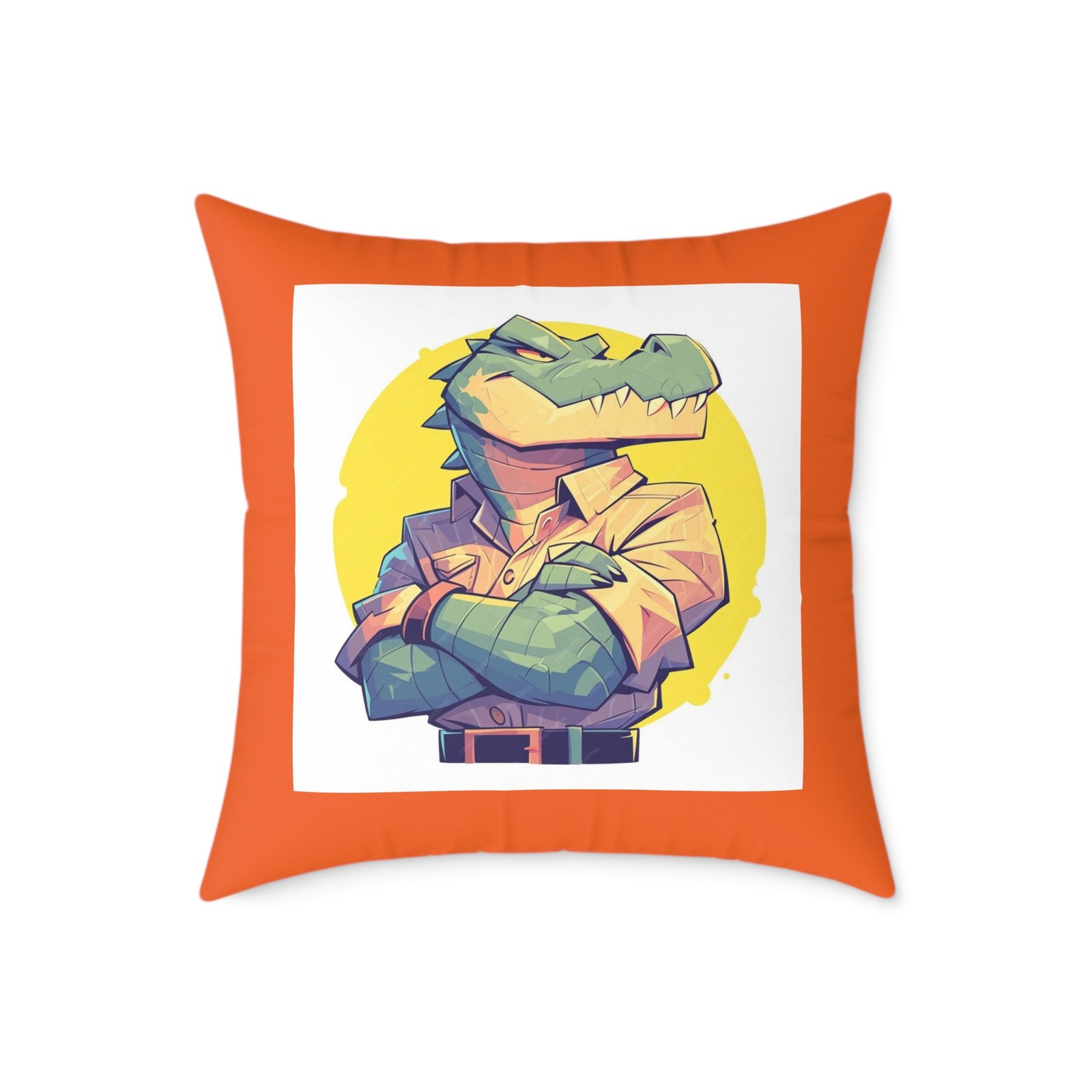 Dinassaur Square Poly Canvas Pillow - Image 13