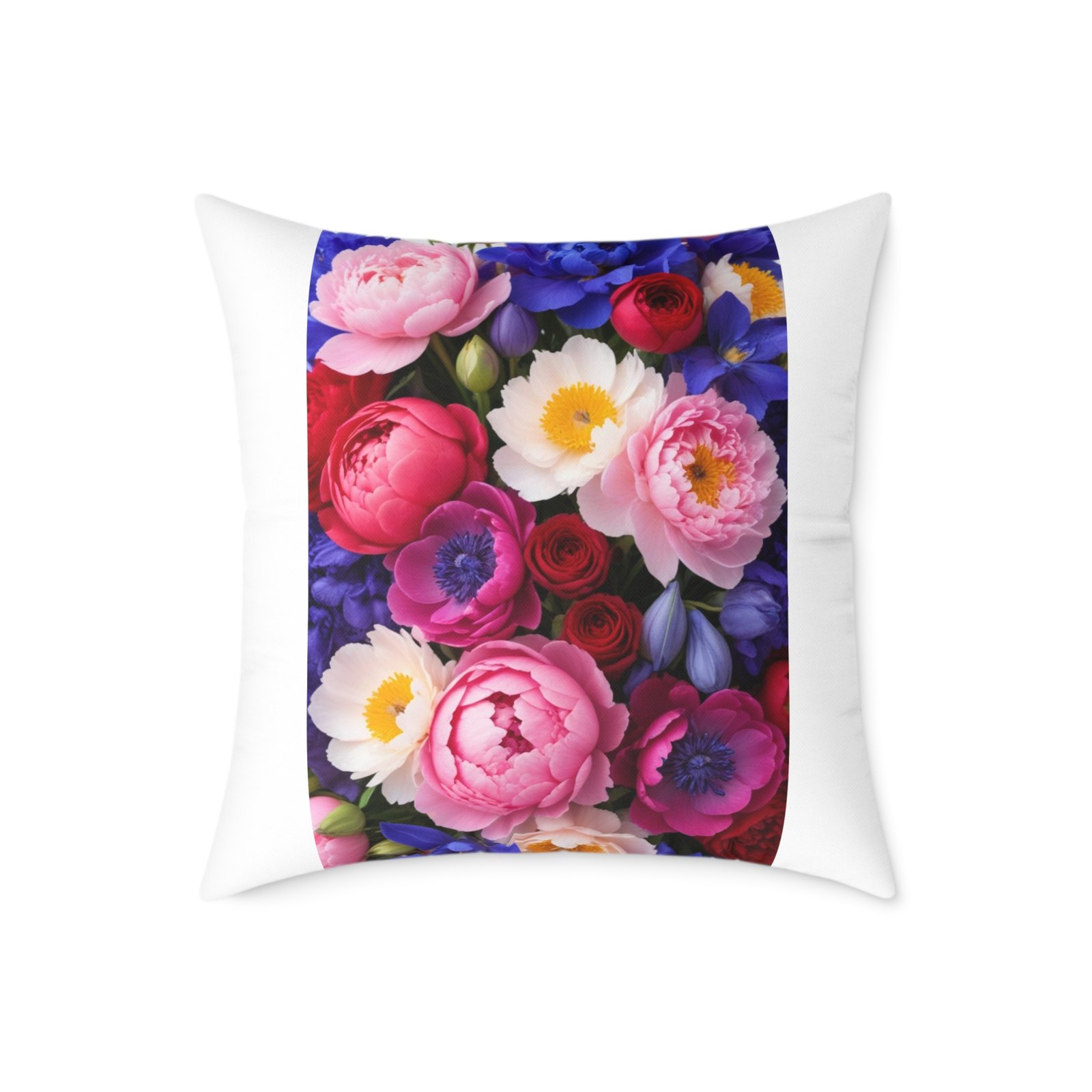 Flowers Square Poly Canvas Pillow - Image 13