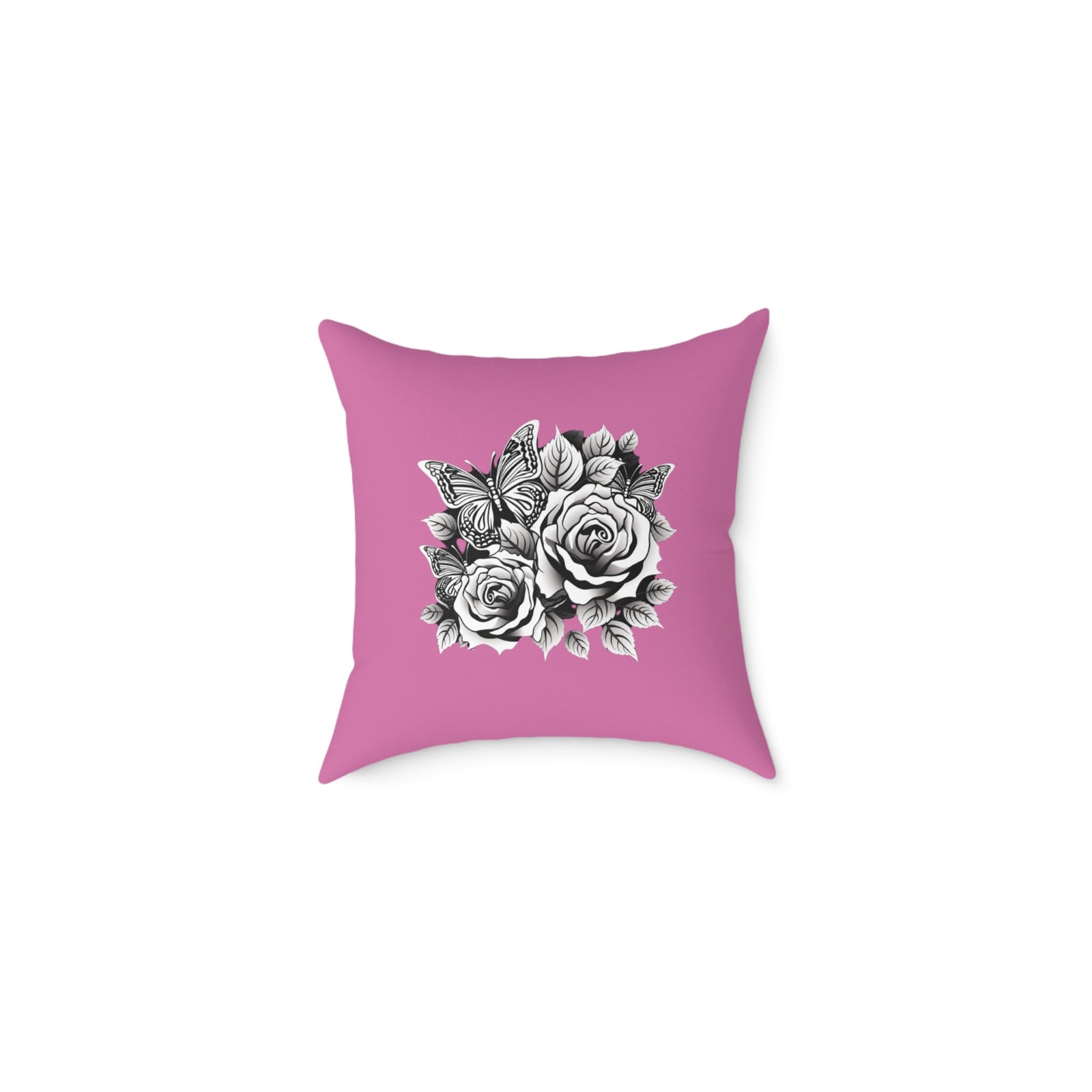 Butterfly Square Poly Canvas Pillow